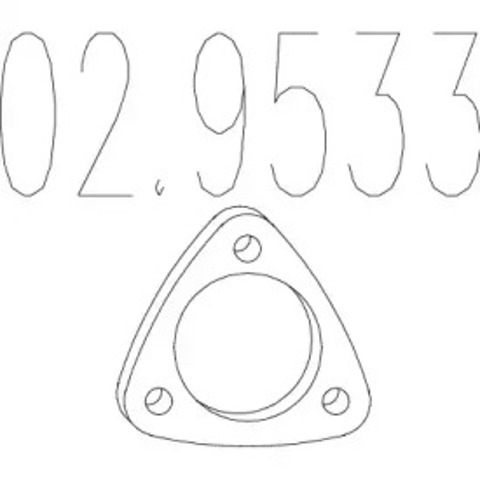 Прокладка приймальної труби 029533 MTS