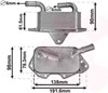 Масляний радіатор охолодження рідини АКПП 03013703 VAN WEZEL