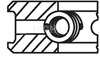 Комплект поршневих кілець на 1 циліндр, STD. 03020V0 MAHLE