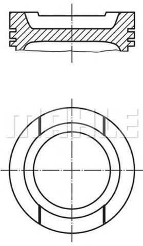Поршень в зборі 0332001 MAHLE
