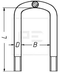 Скоба ресори 04502800A PE AUTOMOTIVE