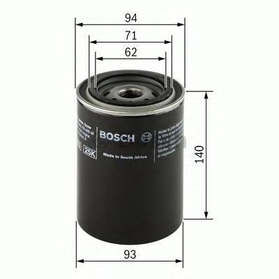 Фільтр гідравлічної системи 0451104005 BOSCH