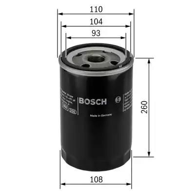 Масляний фільтр двигуна 0451403001 BOSCH