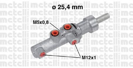 Циліндр гальмівний, головний 050752 METELLI