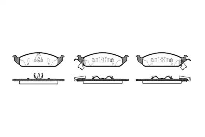 Комплект передніх гальмівних колодок  chrysler-cirrus-sebring-stratus 0570.02