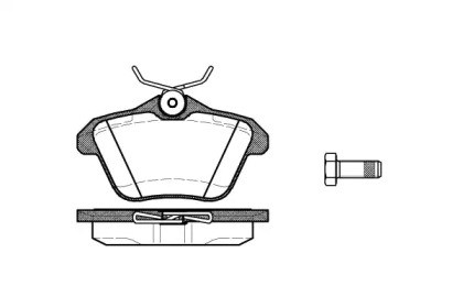 Bosch lancia колодки гальмівні задні kappa 94- 0581.10