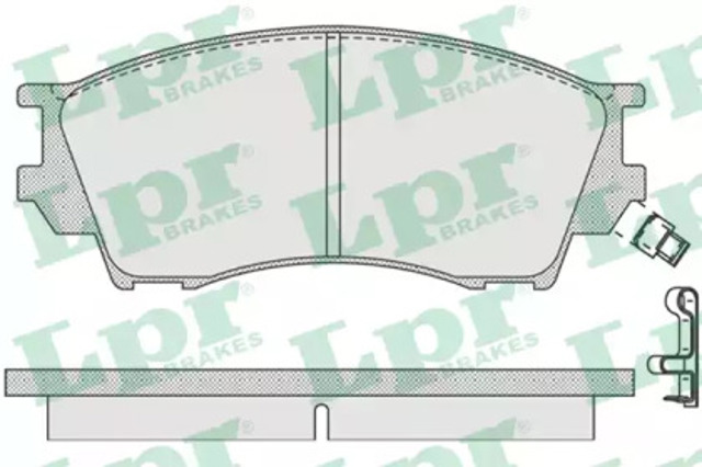 Колодки передні 05P1019 LPR