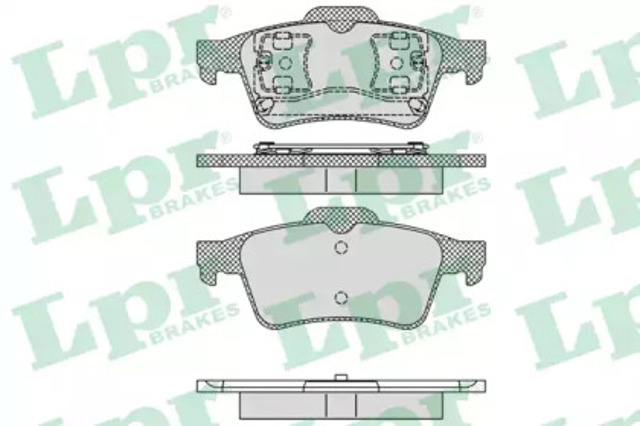 Задні дискові колодки 05P1189 LPR