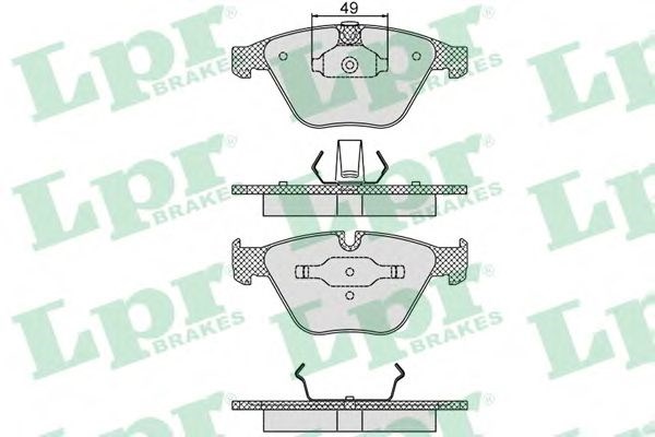 Тормозні колодки 05P1193 LPR
