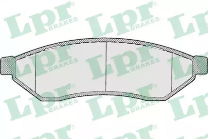 Колодки гальмові задні, дискові 05P1198 LPR