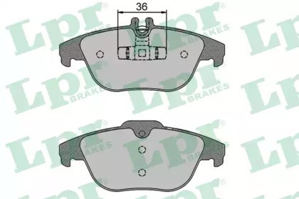 Задні гальмівні колодки 05P1274 LPR
