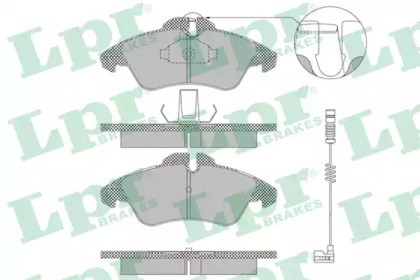 Передні гальмівні колодки 05P1304 LPR