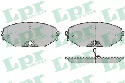 Колодки гальмівні дискові комплект 05P1357 LPR
