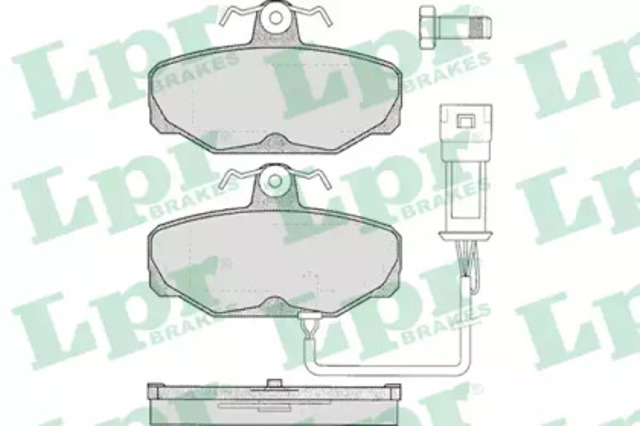 Задні дискові колодки 05P279 LPR