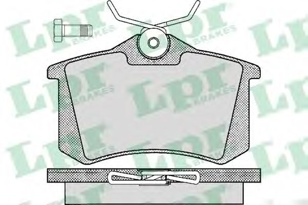 Колодки гальмівні задні, дискові 05P294 LPR