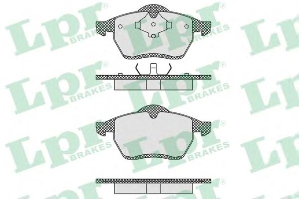 Колодки передні 05P612 LPR