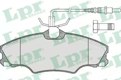 Колодки гальмівні дискові комплект 05P619 LPR