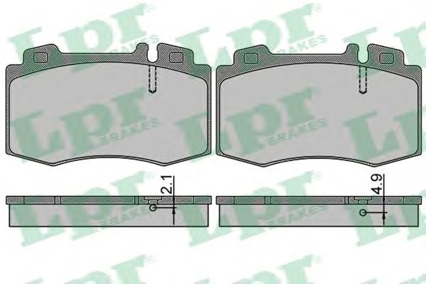 Колодки передні 05P849 LPR