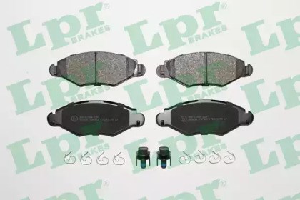 Колодки гальмівні передні, дискові 05P903 LPR
