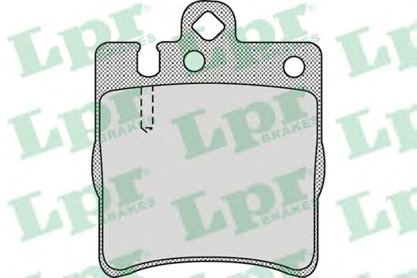 Колодки на гальмо задній дисковий 05P957 LPR