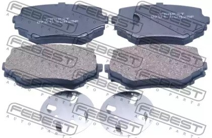 Комплект гальмівних колодок з 4 шт. дисків 0701-SQ625F