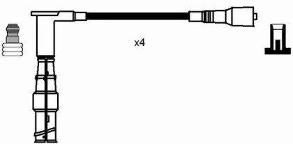 Комплект кабелів запалювання 0738