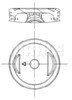 Комплект поршневих кілець на 1 циліндр, 2-й ремонт (+0,50) 081RS001010N2 MAHLE