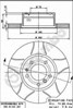 Диск гальмівний передній 09514276 BREMBO