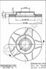 Диск гальмівний передній 09516675 BREMBO