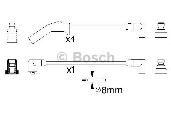 Проводи високовольтні 0986356724 BOSCH