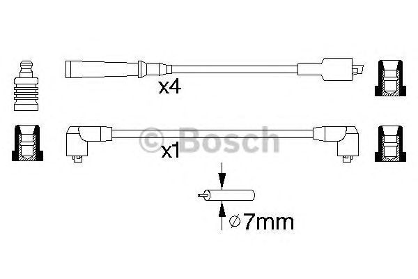 Дріт високовольтний 0986356773 BOSCH