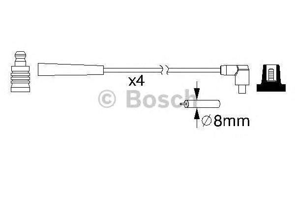 Дроти запалювання 0986357221 BOSCH
