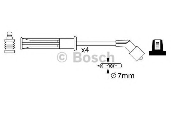 Дроти запалювання 0986357255 BOSCH