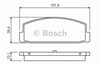 Задні колодки 0986424295 BOSCH