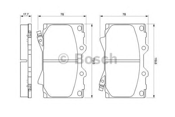 Дискові гальма 0986424640 BOSCH