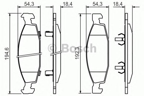 Дискові гальма 0986424666 BOSCH