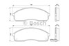 Колодки гальмівні передні, дискові 0986424714 BOSCH