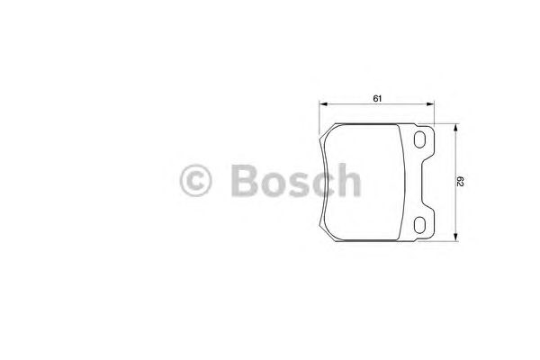 Задні гальмівні колодки 0986424754 BOSCH