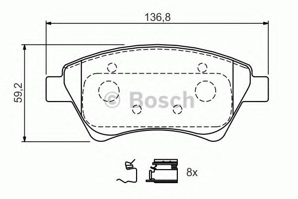 Передні гальмівні колодки Renault Kangoo I