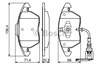 Колодки гальмівні дискові комплект 0986424797 BOSCH