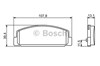 Задні гальмівні колодки 0986424817 BOSCH