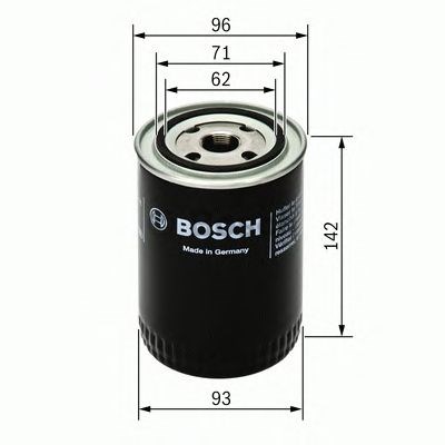 Масляний фільтр двигуна 0986452400 BOSCH