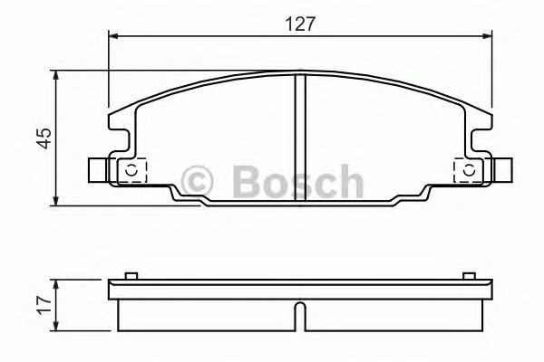 Bosch opel колодки гальмівні передні frontera 92- 0 986 460 960