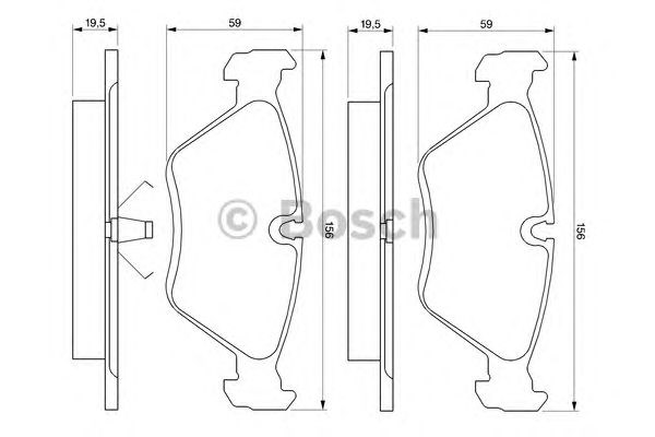 Тормозні колодки 0986461752 BOSCH