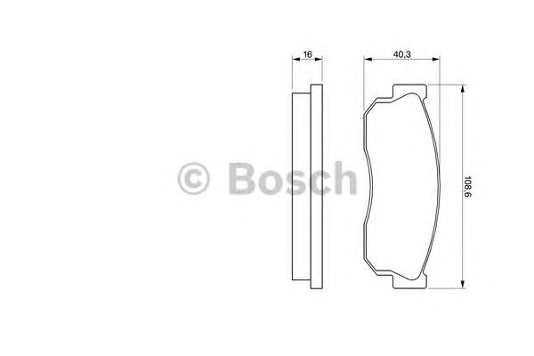 Bosch гальмівні колодки дискові (передн.) nissan,subaru 0 986 469 580