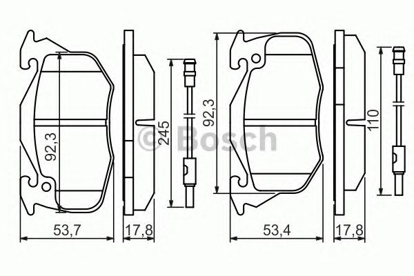 Дискові гальма 0986469860 BOSCH