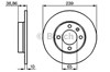 Гальмо дискове переднє 0986478010 BOSCH