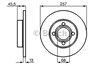 Ротор гальмівний 0986478016 BOSCH