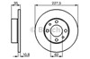 Диск переднього гальма 0986478063 BOSCH