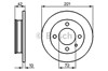 Диск переднього гальма 0986478068 BOSCH